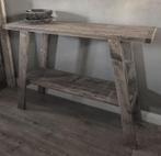 ~Stoer Sober Landelijk Houten Sidetable/Wandtafel~, Ophalen of Verzenden, Zo goed als nieuw
