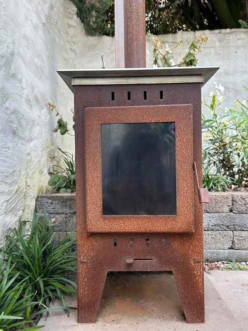 Tuinhaard van Cortenstaal NextPal+ met rvs grillplaat, Tuin en Terras, Tuinhaarden, Zo goed als nieuw, Ophalen