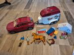 Schleich auto met trailer 42535, Kinderen en Baby's, Speelgoed | Overig, Ophalen of Verzenden, Zo goed als nieuw, Jongen of Meisje
