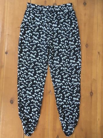 Lola & Liza nieuwe blauwe loose fit vogeltjes broek 38 M beschikbaar voor biedingen