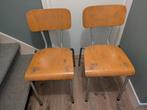 2 oude schoolstoeltjes, Huis en Inrichting, Ophalen, Gebruikt, Twee, School
