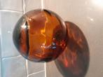 Oude glazen bol, drijver, Antiek en Kunst, Curiosa en Brocante, Ophalen of Verzenden