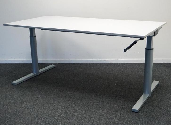 Gispen TM Slingerbureaus | 160 x 80 cm | Bureaus | 62-84 cm, Huis en Inrichting, Bureaus, Gebruikt, Bureau, In hoogte verstelbaar