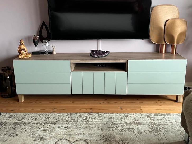 Ikea Besta deurtjes en ladefront., Huis en Inrichting, Kasten | Televisiemeubels, Zo goed als nieuw, Minder dan 100 cm, 50 tot 100 cm