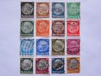 16 postzegels Duitse Rijk, Nr. 505 t/m 521, 1934, Hindenburg, Postzegels en Munten, Postzegels | Europa | Duitsland, Overige periodes