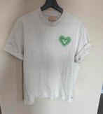 Josh V Roxy beaded t-shirts oversized fit grijs met groen s!, Ophalen of Verzenden, Korte mouw, Maat 36 (S), Josh V