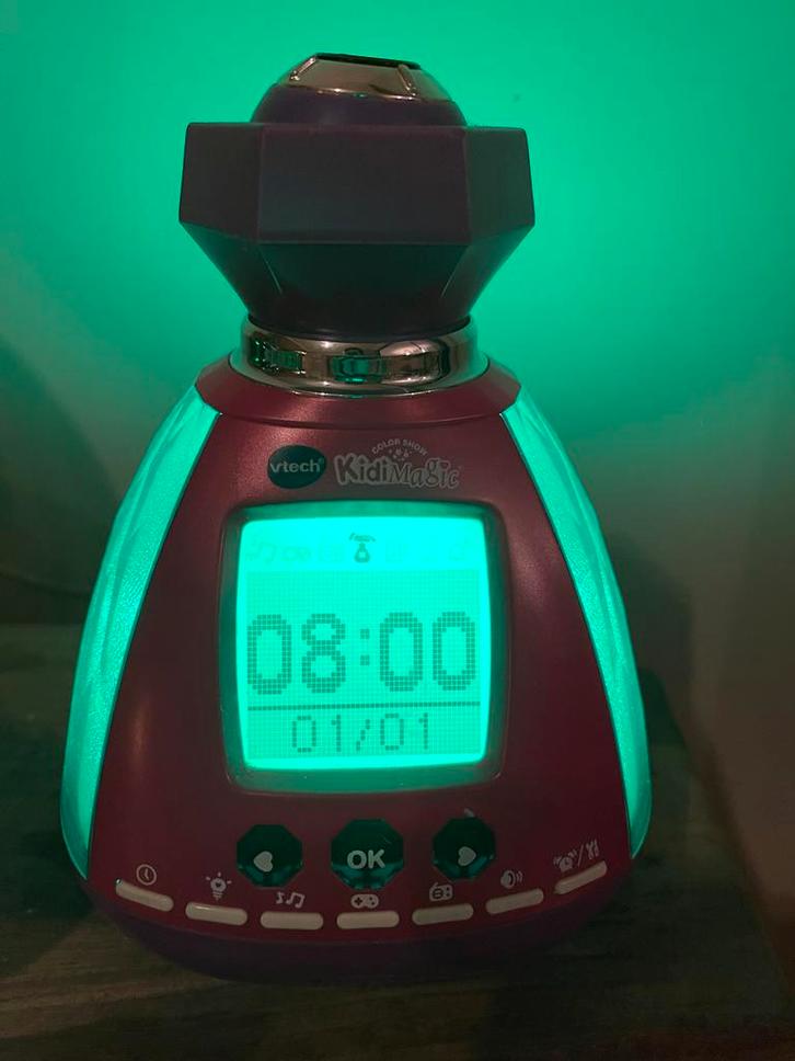 Vtech KidiMagic Wekker, Kinderen en Baby's, Speelgoed | Babyspeelgoed, Zo goed als nieuw, Overige typen, Met licht, Ophalen of Verzenden