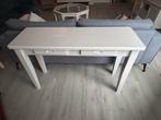 Witte Bijzettafel met Lades t.e.a.b., Huis en Inrichting, Tafels | Sidetables, Ophalen, Gebruikt, 100 tot 150 cm, Overige houtsoorten