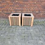 Bloembakken douglashout, Tuin en Terras, Bloembakken en Plantenbakken, Ophalen of Verzenden, Zo goed als nieuw, Hout
