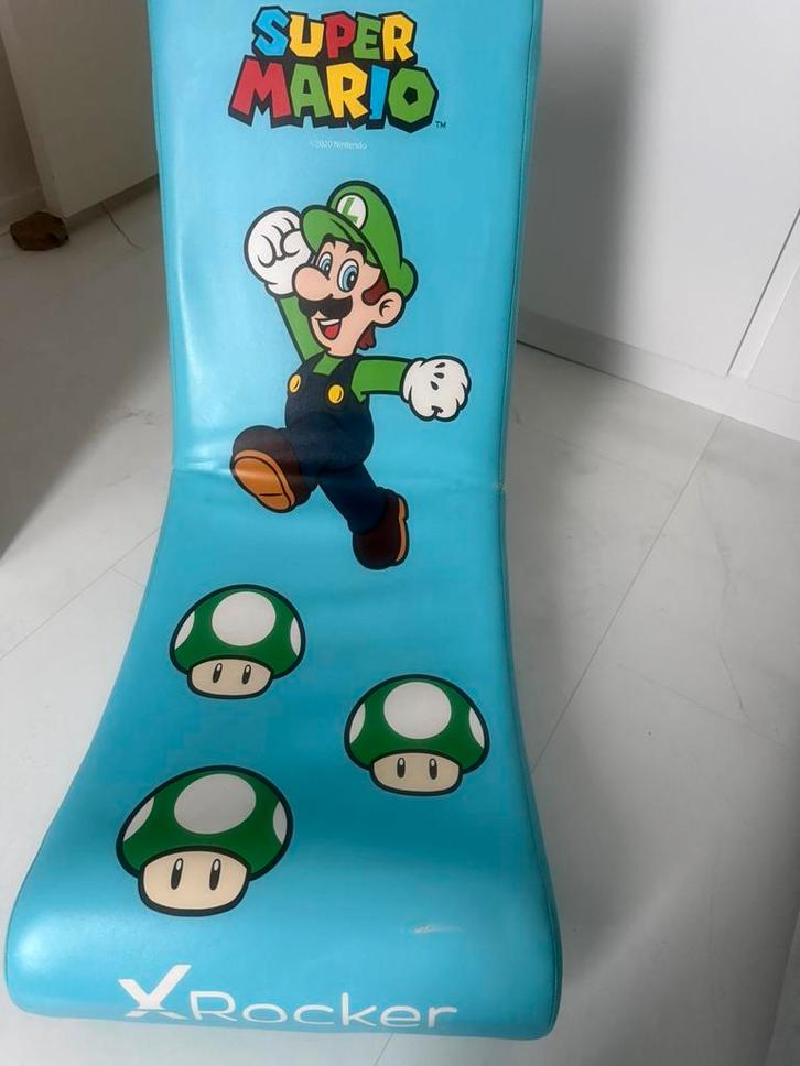 Gamestoel Xrocker Luigi blauw, Spelcomputers en Games, Games | Overige, Gebruikt, 1 speler, Vanaf 7 jaar, Ophalen of Verzenden