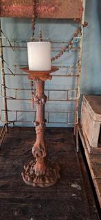 Gietijzeren kandelaar, Antiek en Kunst, Curiosa en Brocante, Ophalen of Verzenden