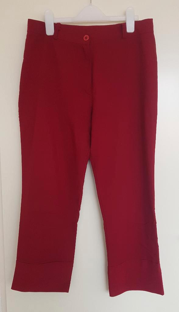 broek 3/4 lengte, Kleding | Dames, Broeken en Pantalons, Gedragen, Maat 38/40 (M), Rood, Driekwart, Ophalen of Verzenden