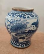 Antiek Chinees Aardewerk Vaasje, Huis en Inrichting, Woonaccessoires | Vazen, Gebruikt, Blauw, Aardewerk of Porselein, Ophalen of Verzenden