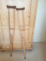 Vintage houten krukken, Ophalen, Gebruikt