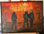 Brand, Antiek en Kunst, Kunst | Schilderijen | Klassiek, Ophalen of Verzenden