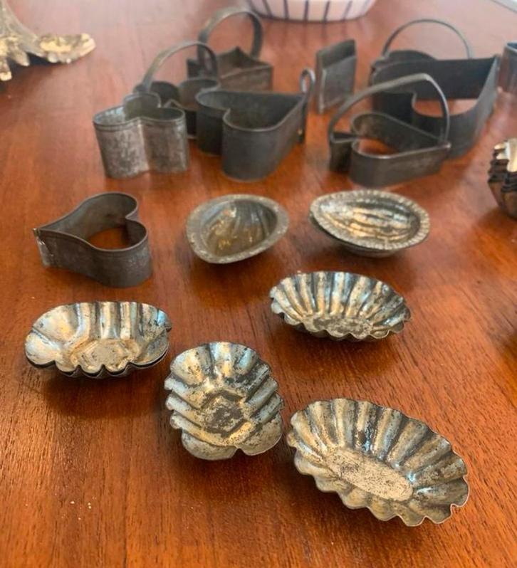 Bakvorm partijtje oude bakkers koekjes bakvormen, Antiek en Kunst, Antiek | Keukenbenodigdheden, Ophalen of Verzenden