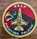 RSAF F-16 patch, Ophalen of Verzenden, Zo goed als nieuw, Patch, Badge of Embleem