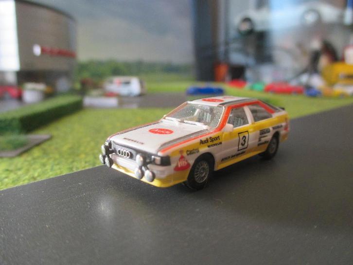 Audi Quattro B2 - Herpa Rally HB met nachtlampen in OVP, Hobby en Vrije tijd, Modelauto's | 1:87, Nieuw, Auto, Herpa, Ophalen of Verzenden