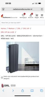 Design Radiator Mat zwart DRL VIP De Luxe (Nieuw in doos), Doe-het-zelf en Verbouw, Verwarming en Radiatoren, Ophalen, Radiator