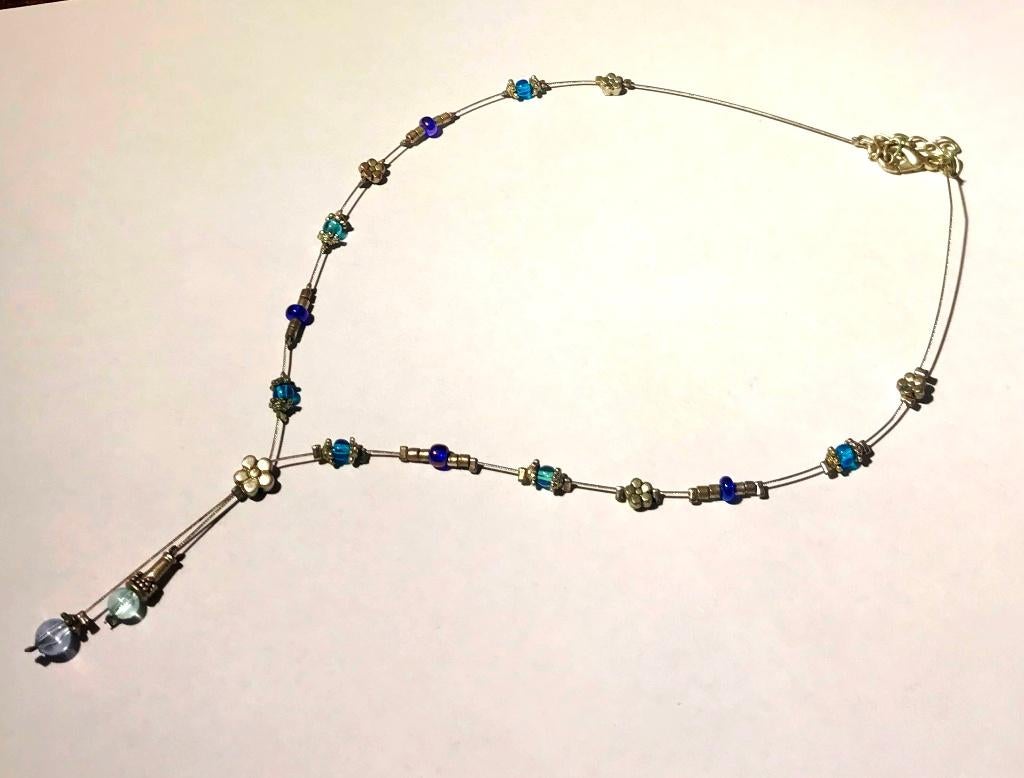 Prachtige Murano glaskralen ketting glas kraal, Verzenden, Zo goed als nieuw, Overige materialen, Met hanger