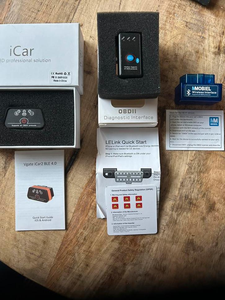 3 OBDII scanners (Bluetooth te verbinden met IOS of Android), Auto diversen, Autogereedschap, Zo goed als nieuw, Ophalen of Verzenden