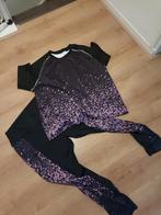 Sportkleding Set - Zwart/Paars - Maat M, Maat 38/40 (M), Zwart, Ophalen of Verzenden, Fitness of Aerobics