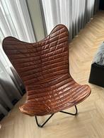 Butterfly chair, vlinder stoel, Ophalen, Zo goed als nieuw, Leer, 50 tot 75 cm