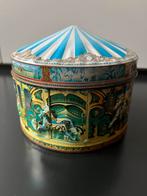 Vintage Churchill’s of London rond blik carousel, Verzamelen, Blikken, Ophalen of Verzenden, Gebruikt, Overige, Overige merken