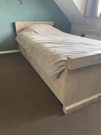 Steigerhouten 1-persoons bed 90x200 - White Wash, Ophalen, Gebruikt, 90 cm, Eenpersoons