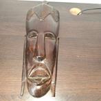 Houtsnijwerk Makonde masker zuid Afrika oud, Antiek en Kunst, Ophalen of Verzenden