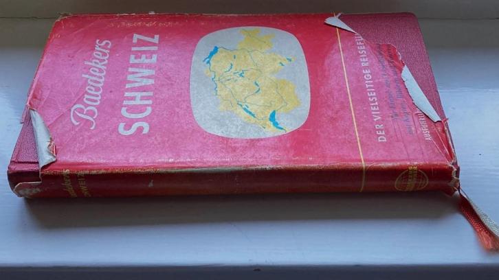 Baedeker Schweiz 1956, Boeken, Reisgidsen, Gelezen, Reisgids of -boek, Europa, Overige merken, Ophalen of Verzenden