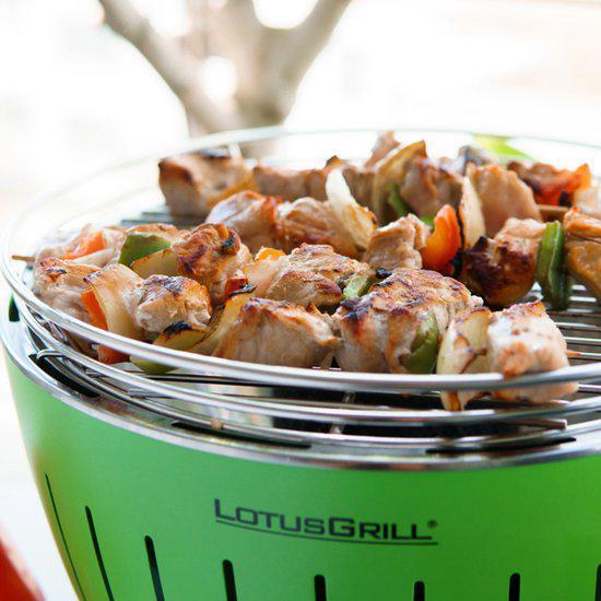 Nieuwe Lotus Grill houtskoolbarbecue - Groene Lotusgrill usb, Tuin en Terras, Houtskoolbarbecues, Nieuw, Met accessoires, Ophalen of Verzenden