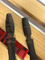 Houten slacouvert met gesneden figuren, Antiek en Kunst, Antiek | Bestek, Ophalen of Verzenden