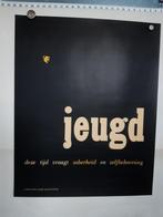 Poster van Wim Brusse voor de Jeugd Wederopbouw, Verzamelen, Rechthoekig Staand, Verzenden, Zo goed als nieuw, A1 t/m A3