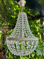 Mooi kristallen kroonluchtertje, Ophalen of Verzenden, Zo goed als nieuw, Glas, Vintage design hollywood regency