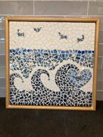 Mozaik schilderij van stukjes servies (220425), Ophalen of Verzenden, Zo goed als nieuw