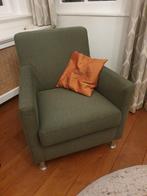 Groene fauteuil, Huis en Inrichting, Fauteuils, Ophalen, Zo goed als nieuw, 75 tot 100 cm, 50 tot 75 cm