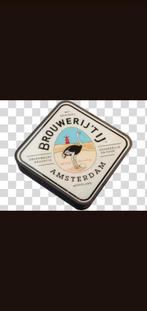 Groot buiten reclame bord brouwerij t ij, Ophalen of Verzenden, Gebruikt, Reclamebord, Plaat of Schild, Overige merken