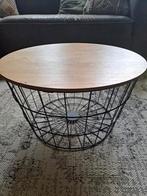 Draadmand bijzettafel, Huis en Inrichting, Minder dan 55 cm, Gebruikt, Rond, Ophalen