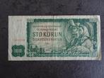 Tsjecho-Slowakije 100 Korun 1961, Los biljet, Ophalen of Verzenden, Overige landen