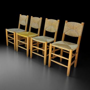 4x charlotte perriand chair model 19 bauche 1950-60s used beschikbaar voor biedingen