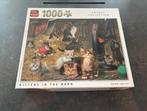 Legpuzzel 1000 stukjes – Kittens in de Schuur (King), Ophalen, 500 t/m 1500 stukjes, Zo goed als nieuw, Legpuzzel