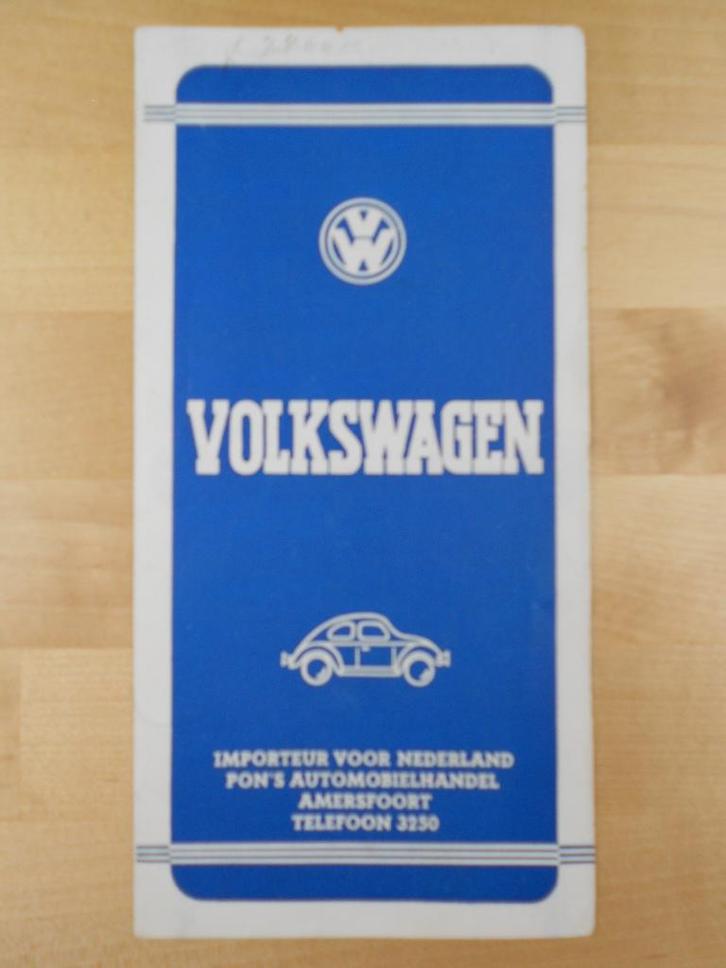 Volkswagen Kever 1948 Brochure Pon Brilkever Brilletje, Boeken, Auto's | Folders en Tijdschriften, Zo goed als nieuw, Volkswagen