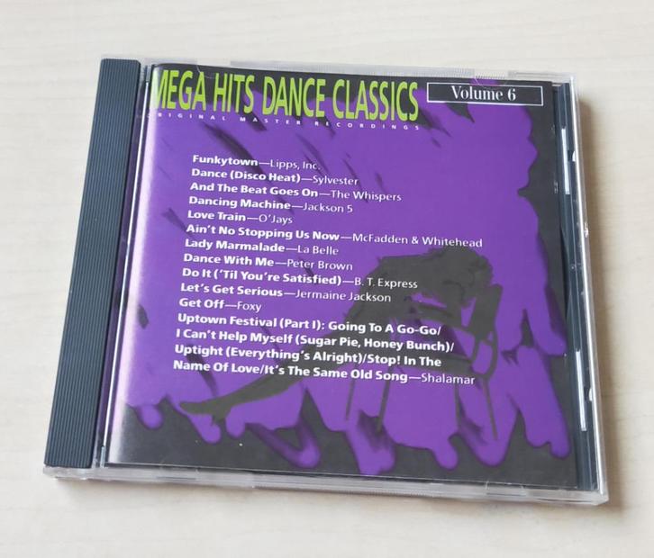 Mega Hits Dance Classics Volume 6 CD 1989 Lipps Inc O'Jays, Cd's en Dvd's, Cd's | R&B en Soul, Gebruikt, 1980 tot 2000, Ophalen of Verzenden