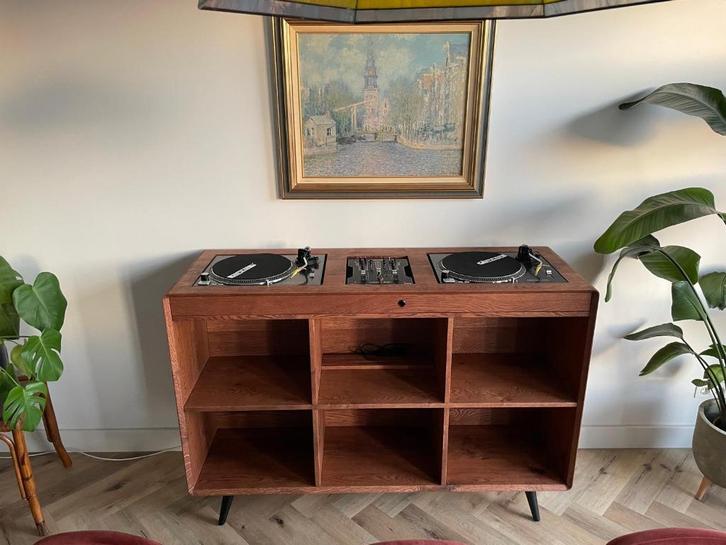 Uniek handgemaakt DJ-meubel, Muziek en Instrumenten, Dj-sets en Draaitafels, Zo goed als nieuw, Draaitafel, Overige merken, Ophalen