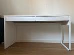 Strak en praktisch wit bureau met lades - IKEA Micke, Huis en Inrichting, Ophalen, Gebruikt, Bureau