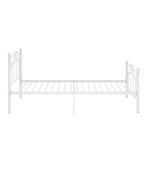 Bedframe Metaal Wit 90x200 cm, 90 cm, Eenpersoons, Wit, Nieuw