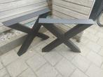 Tafelonderstel, X-poten, staal., Ophalen, Tafelpoot, 50 tot 100 cm, 50 tot 100 cm