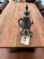 Tinnen koffiekan met onderplaatje, Ophalen of Verzenden