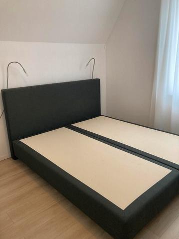 Boxspring 180x200 grijs/antraciet beschikbaar voor biedingen